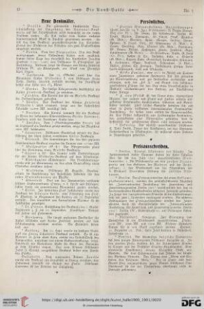 Neue Denkmäler