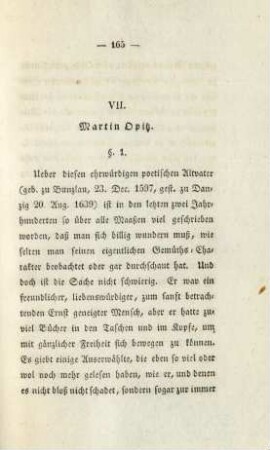 VII. Martin Opitz