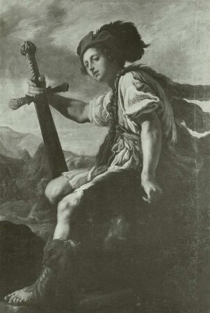 David mit dem Haupte Goliaths