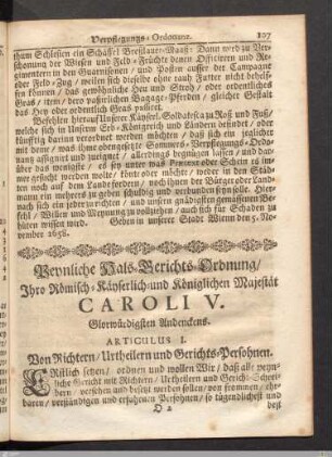 Peinliche Hals-Gerichts-Ordnung Caroli V.