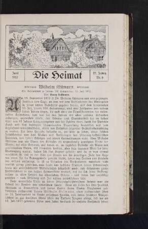 Juni 1917, 27. Jahrgang, Nr. 6