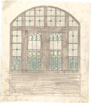 Pfann, Paul; München, Prinzregentenstr. 10; Haus Hartl - Fenster (Ansicht)