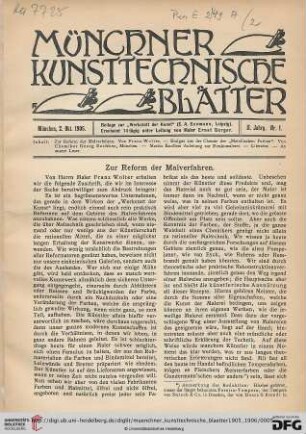2: Zur Reform der Malverfahren