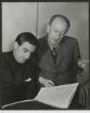 Porträtaufnahme Jaromír Weinberger und John Barbirolli