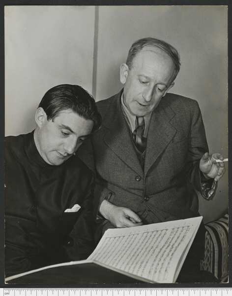 Porträtaufnahme Jaromír Weinberger und John Barbirolli