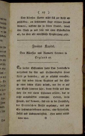 Zweites Kapitel. Don Kleofas und Asmodi kommen in England an