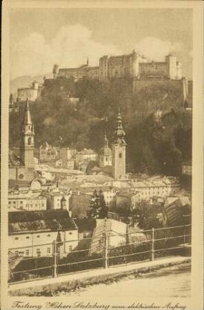 Festung Hohen-Salzburg vom elektrischen Aufzug