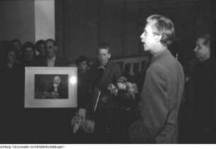 Prof. Otto Nagel, Präsident des Ausstellungskomitees der 3. Deutsche Kunstausstellung Dresden, Frühjahr 1953