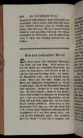Ein und sechzigster Brief. - Fünf und sechzigster Brief.