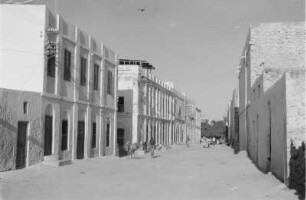 Indisches Viertel in Mogadischu : Blick in eine Straße des indischen Viertels in Mogadischu.