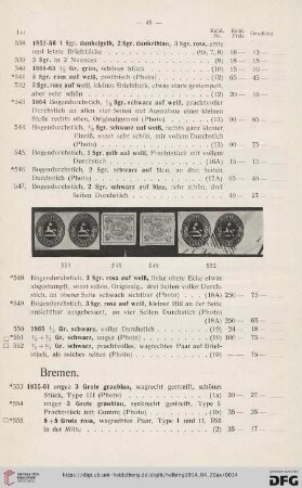 Bremen (Nr. 553-592)