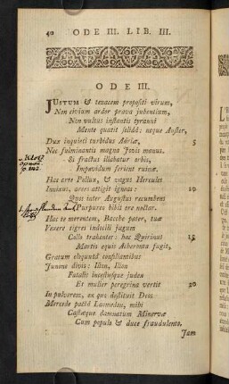 40-63, Ode III.; Remarques; Notes