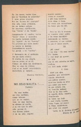 No seas malita!... : (Tango)