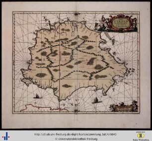 Insula Borneo et occidentalis pars Celebis.