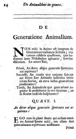 De Generatione Animalium
