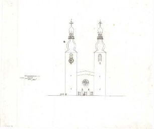 Gsaenger, Gustav; Belgrad (Serbien); Röm. - Kath. Kirche - Westseite (Ansicht)