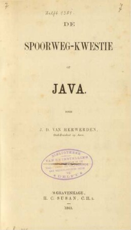 De spoorweg-kwestie op Java