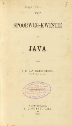 De spoorweg-kwestie op Java