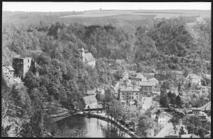 Tharandt. Blick auf Tharandt