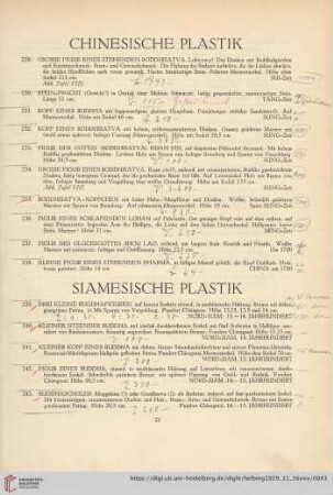 Chinesische Plastik (Nr. 229-238)
