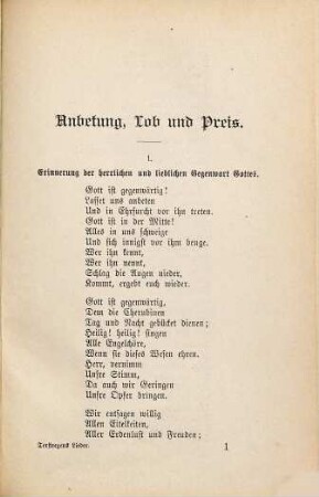G. Tersteegens geistliche Lieder : mit e. Lebensgeschichte d. Dichters u. seiner Dichtung