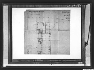Grundriss Behrensbau Entwässerungsanlage 1917, Teilansicht 3, Reprofoto 1960