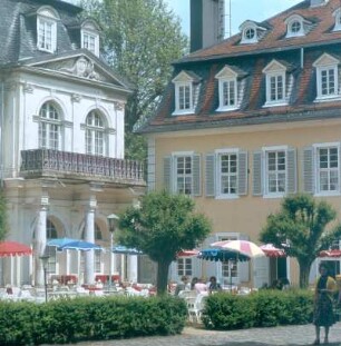 Hanau- Wilhelmsbad. Kurgebäude mit Café