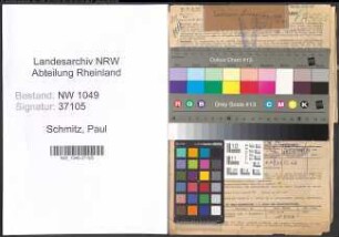 Entnazifizierung Paul Schmitz , geb. 21.04.1910 (Haendler)
