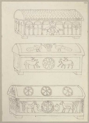 Drei Sarkophage in Sant’Apollinare in Classe