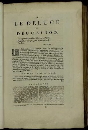 VI. Le Déluge De Deucalion