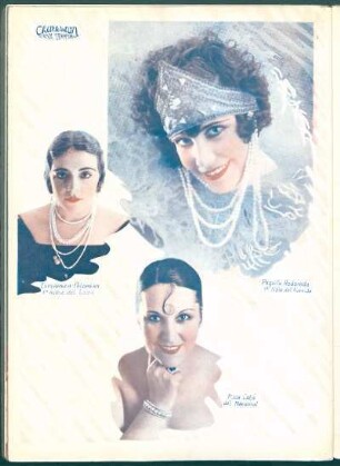 [Fotografías de] Esperanza Palomero, 1ª. actriz del Liceo [y] Paquita Rodoreda, 1ª. tiple del Avenida [y] Rosa Catá del Nacional