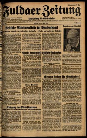 Ausgabe vom Freitag, den 12. Juli 1940.