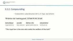 Tocharian – Morphology, Part 2
