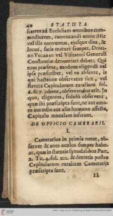 De officio camerarii