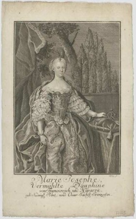 Bildnis der Marie Josephe, vermählte Dauphine von Frankreich und Navarra