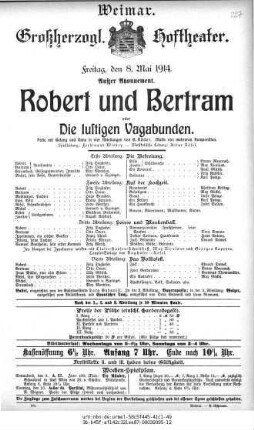 Robert und Bertram oder Die lustigen Vagabunden