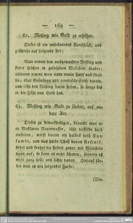 63. Meßing wie Gold zu färben, auf andere Art