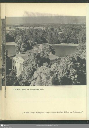 Wörlitz, Schloß, vom Kirchturm aus gesehen