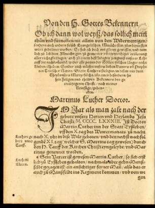 Martinus Luther Doctor.