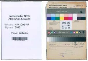 Entnazifizierung Wilhelm Esser , geb. 10.04.1890 (Bauunternehmer)