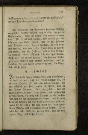 Entschluß.