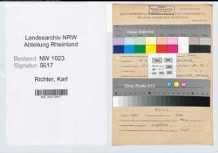 Entnazifizierung Karl Richter , geb. 16.04.1911 (Bauinspektor)