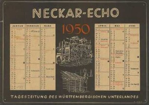 Werbekalender des "Neckar-Echo"