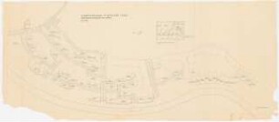Deutsche Gartenschau 1950 auf dem Killesberg, Stuttgart: Pflanzplan 1:50 - Rosenbepflanzung am Hang und Rosenbeet an der Pergola