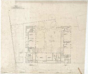 Gsaenger, Gustav; München, Fernpaßstr. 41; Hinterbärenbad- Schule mit Kindertagesstätte - Tektur Kindertagesstätte (Grundriss)