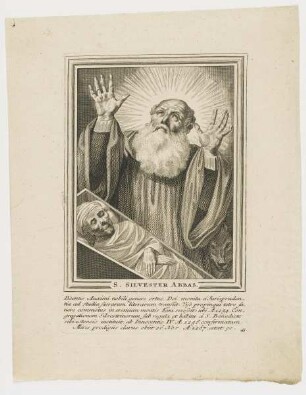 Bildnis des S. Silvester Abbas