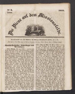N° 2. Februar. 1853