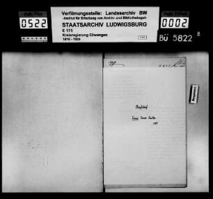 Auswanderungen, Straßdorf mit Teilgemeinde Metlangen