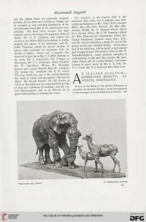 38: An italian sculptor : Rembrandt Bugatti