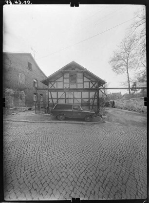 Schmalkalden, Braugasse. Wirtschaftsgebäude (?). Giebelfront